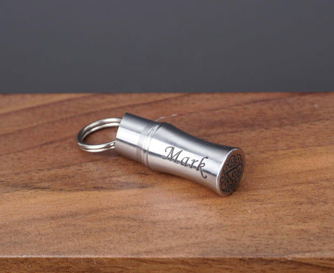 Personalized Bamboo CREMATION URN KEYCHAIN, pet man women Ashes Jewelry, waterproof Ash Jewelry, water proof urn-4
