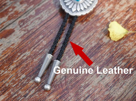 This awesome Vintage Cowboy bolo tie has a southwestern design, it is perfect gift for men, Suitable for wedding or daily wear-2