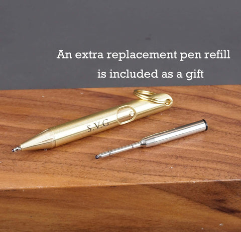 Custom Mini Brass Keychain Pen