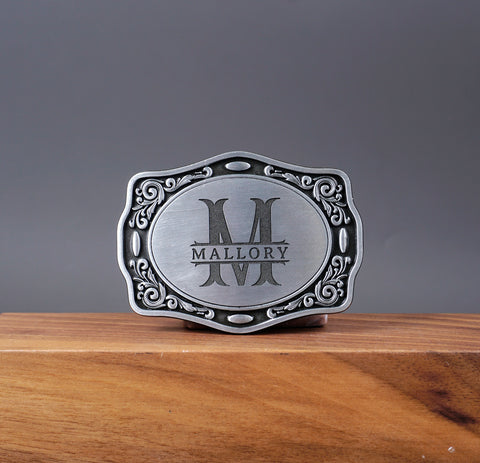 Western vintage cowboy belt buckle