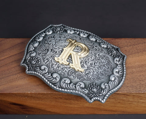 monogram letter BELT BUCKLE for man woman, Custom monogram Belt Buckle for him/her, Groomsman, Cowboy-3