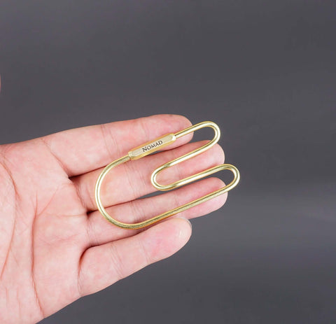 U-shape Brass Keychain