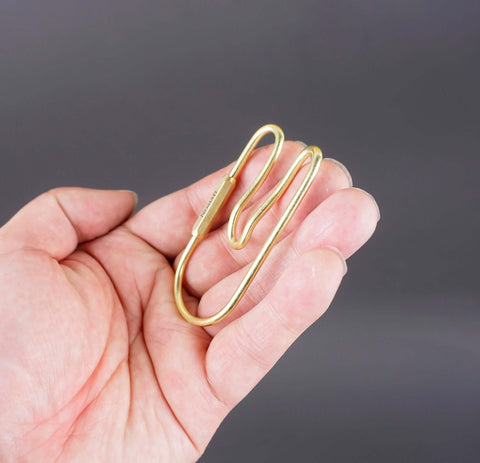 U-shape Brass Keychain