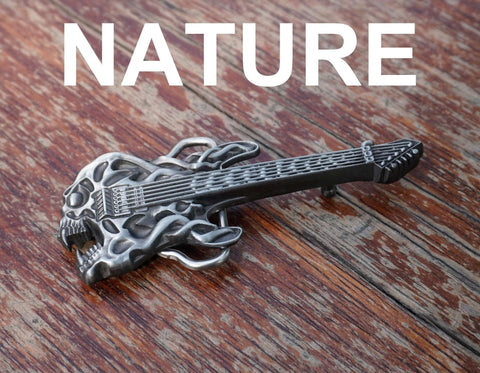 Personalized Skull Guitar BELT BUCKLE for man with message engraved, Custom Belt Buckle for him, Groomsman, Cowboy-5
