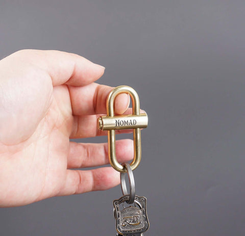 Solid Brass Keychain | Custom Deep Engraving, Permanent Marking