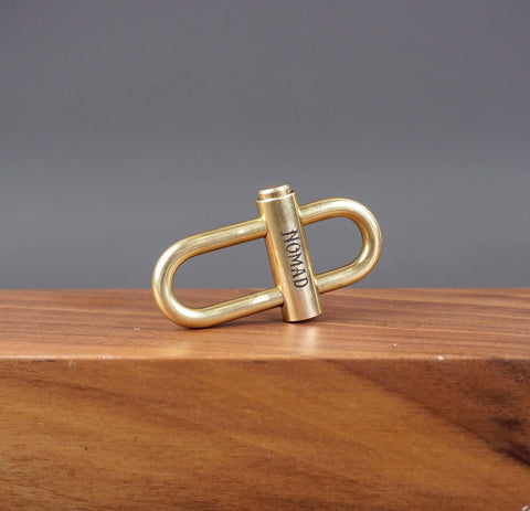 Solid Brass Keychain | Custom Deep Engraving, Permanent Marking