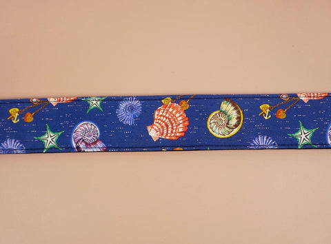 shell printed ukulele shoulder strap-detail-1