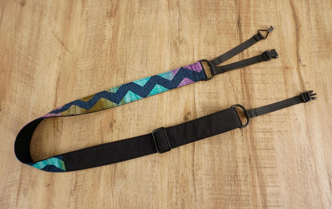 4uke J hook clip-on ukulele strap with Color fantasy printed-front-1