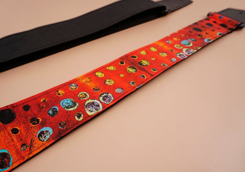 4uke guitar strap with sunset printed-detail-1