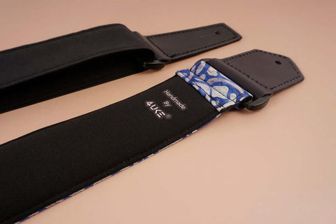 4uke guitar strap with maze printed-back