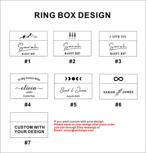Engagement Proposal Ring Box