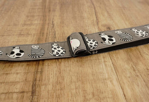 magic cat leather ends ukulele shoulder strap-detail-2