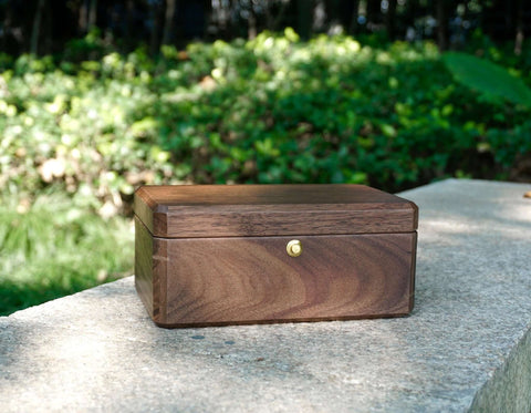 Personalized Engraved Walnut Watches Box Organizer with 3 or 5 Divider Slots, Soft Velvet Pillows, best gift for man, dad, husband-2