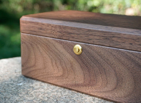 Personalized Engraved Walnut Watches Box Organizer with 3 or 5 Divider Slots, Soft Velvet Pillows, best gift for man, dad, husband-3