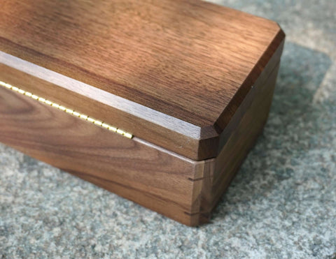 Personalized Engraved Walnut Watches Box Organizer with 3 or 5 Divider Slots, Soft Velvet Pillows, best gift for man, dad, husband-6