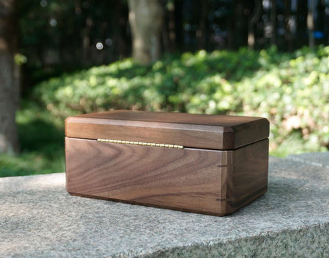 Personalized Engraved Walnut Watches Box Organizer with 3 or 5 Divider Slots, Soft Velvet Pillows, best gift for man, dad, husband-7