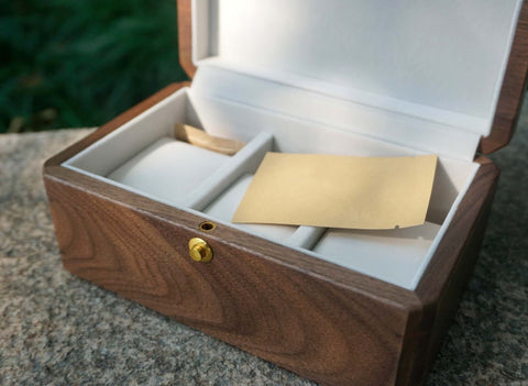 Personalized Engraved Walnut Watches Box Organizer with 3 or 5 Divider Slots, Soft Velvet Pillows, best gift for man, dad, husband-8