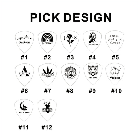 Rock Hand Sign Guitar pick holder box