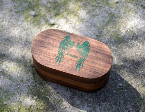 Personalized Wood Guitar Pick Holder & Wood Pick Set-8