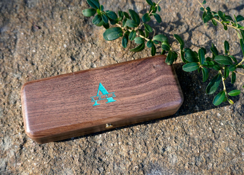 Wooden hard glasses case