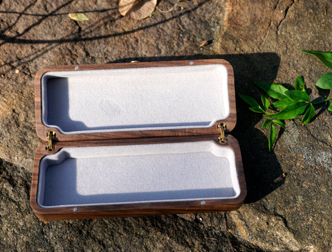 Wooden hard glasses case