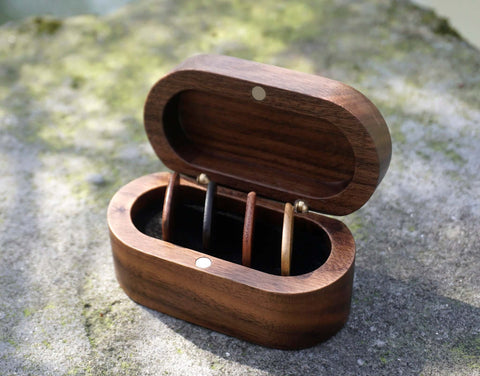 Personalized Wood Guitar Pick Holder & Wood Pick Set-4