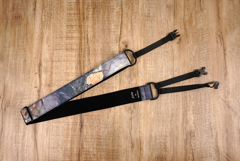 Rock texture reflective clip on ukulele hook strap-3