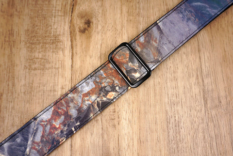 Rock texture reflective clip on ukulele hook strap-5