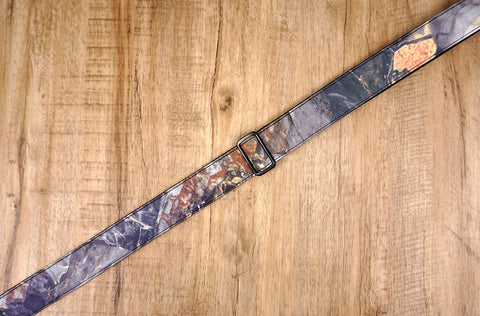 Rock texture reflective clip on ukulele hook strap-6