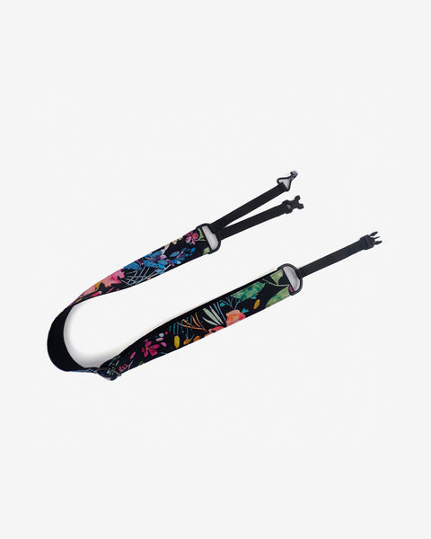 Watercolor nature clip on ukulele hook strap-1
