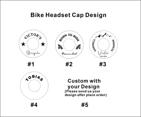 Custom Colorful Bike Headset Cap-2