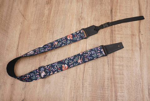 nature world ukulele shoulder strap with leather ends-2