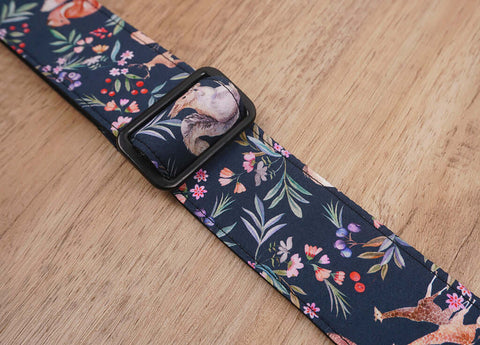nature world ukulele shoulder strap with leather ends-7