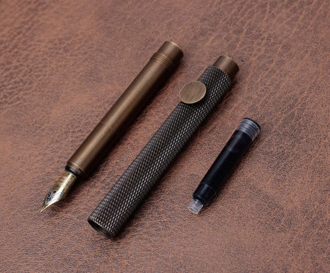Custom Mini Travel vintage fountain pen with engrave-6