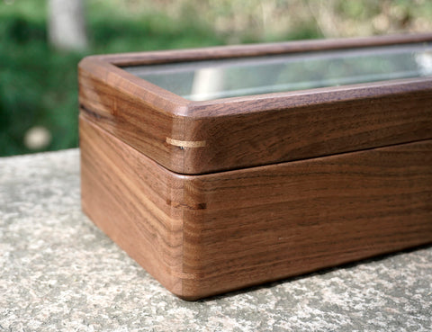 Personalized Men's Wooden Watch Box Organizer for 5,10 watches with engraved-3