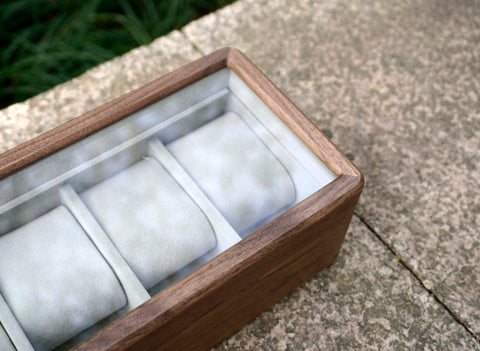 Personalized Men's Wooden Watch Box Organizer for 5,10 watches with engraved-7