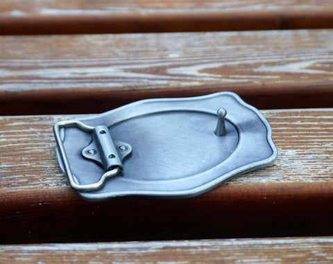 Personalized Western vintage cowboy belt buckle with engraved name-3