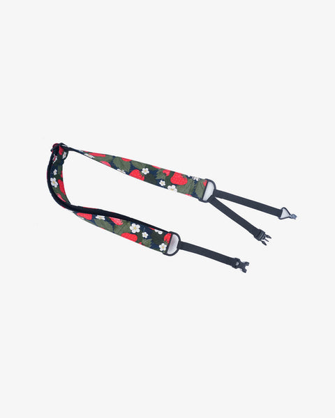 strawberry and flower clip on ukulele hook strap, no drill, no button-1