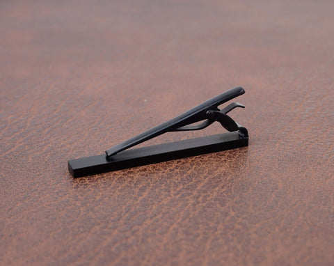 Custom engraved Black Square Cufflinks & Tie clip set-8