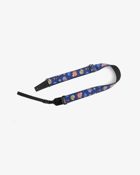 shell printed ukulele shoulder strap-front-1