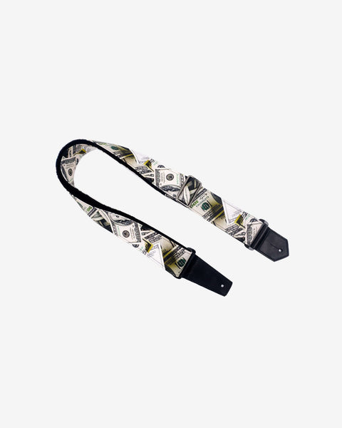 Dollars funny guitar strap with leather ends -1