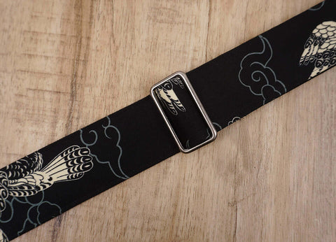 eagle banjo strap with leather ends and hook, also can be used as purse guitar strap-5