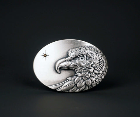 Personalized Western eagle and sun BELT BUCKLE with name engraved, Custom monogram Belt Buckle for him, her, Groomsman, Cowboy-8