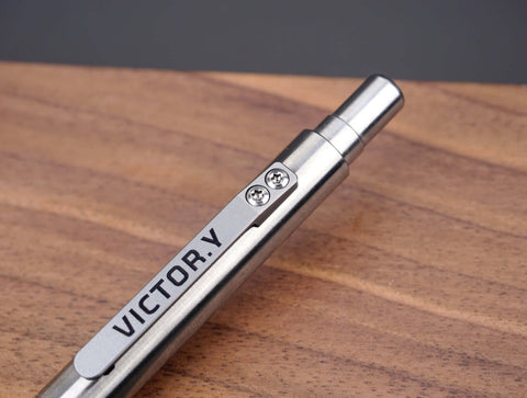 Personalized Titanium Bolt-Action EDC Tactical Pen-8