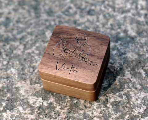 Guitar man Guitar pick holder box