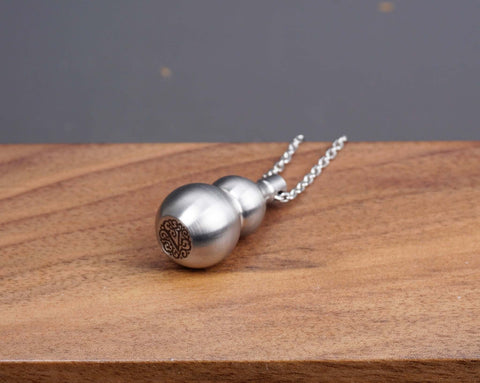 Personalized gourd CREMATION URN NECKLACE, pet man women Ashes Jewelry, waterproof Ash Jewelry, water proof urn, pill box-7