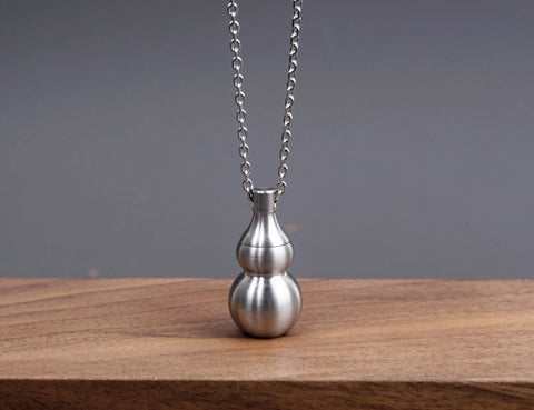 Personalized gourd CREMATION URN NECKLACE, pet man women Ashes Jewelry, waterproof Ash Jewelry, water proof urn, pill box-8