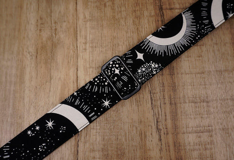 moon star glow in the dark ukulele shoulder strap -3