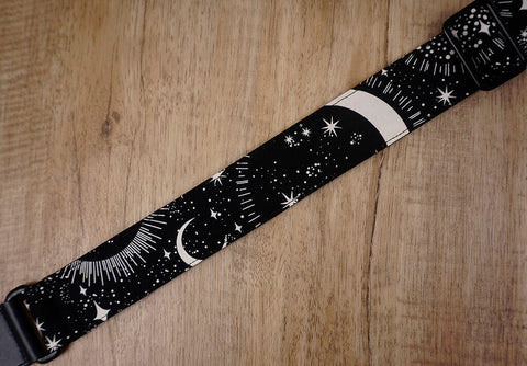 moon star glow in the dark ukulele shoulder strap -4