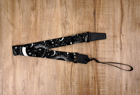 moon star glow in the dark ukulele shoulder strap -7